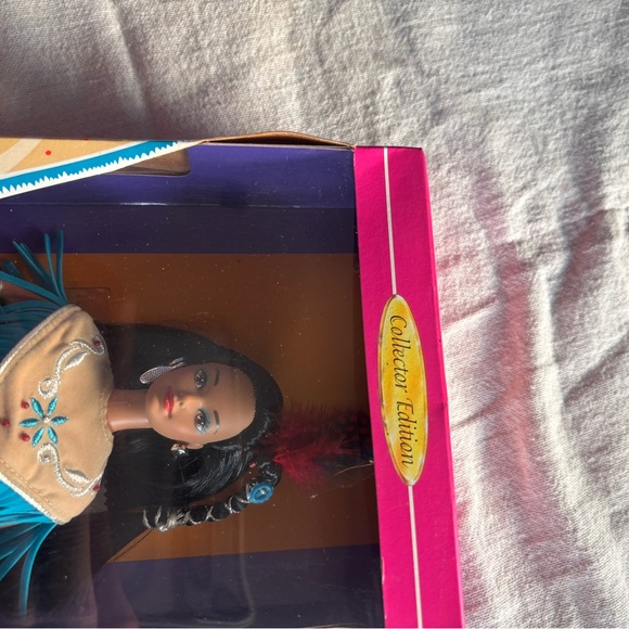 Vintage 1996 Native American Barbie 15304 Dolls Of The World Collection NRFB. - Picture 4 of 5